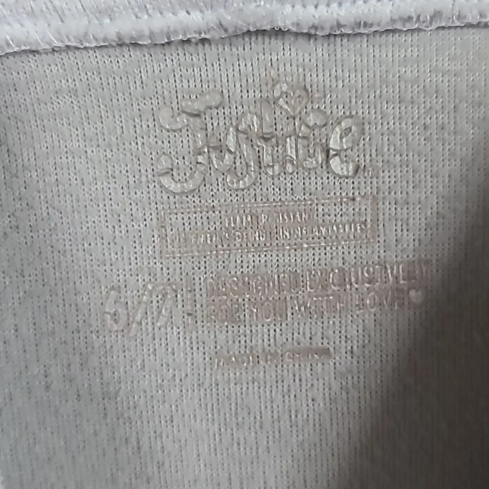 Justice Girls 6/7 Snow Bunny Flip Sequins Plush Fleece Hoodie Velour Sweatshirt